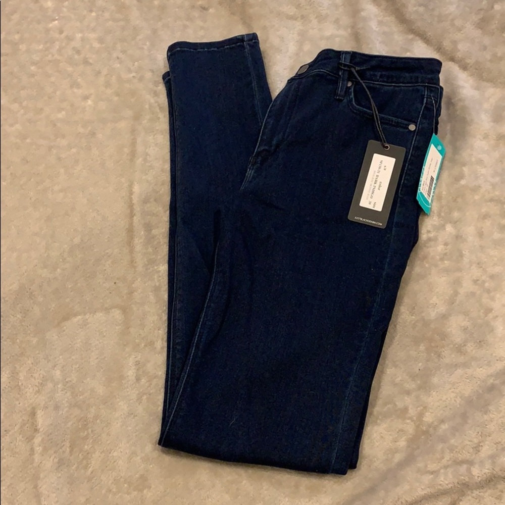 ❤️ NWT just black dark rinse skinny jeans